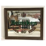 Heineken beer wall mirror sign