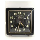 Small black deco clock for parts/repair