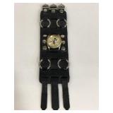Mickey Mouse watch with goth band