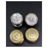 Two pairs of 1930s cuff links