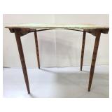 All wood primitive folding table