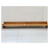 Oakwood Crafts long wood pictured shelf