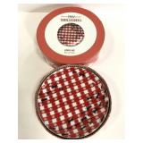 Two sets of Boston Warehouse Grill Thrill plates