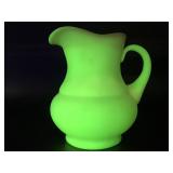 Vintage Fenton custard glass pitcher