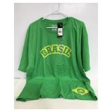 New with tags Addidas Brazil t-shirt 2xl