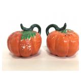 Vintage Bob-Lo Island ceramic pumpkin shakers