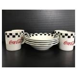 Coca Cola licensed mug & bowl set 1996
