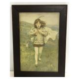 Antique framed print