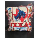Texas land mark throw pillow