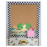 Mary Engelbreit cork board with holder/hooks