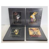 Set of 4 French chef themed art