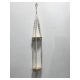 Hand crafted macrame 2tier plant hanger