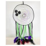 Dreamcatcher with lace and feathers