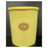 Vintage Tupperware yellow Cookie canister