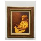 Tawney signed & framed canvas oil painting