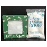 Two packages Department 56 fake snow