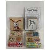 Lot of wood block stamps