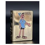 Israel metal matchbook