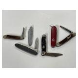 Assorted pocket knife collection