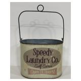Primitives by Kathy galvanized laundry bucket