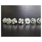 Painted porcelain knobs