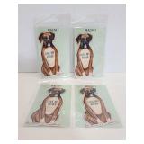 Four New love my Boxer magnets