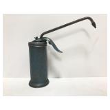 Vintage metal oil thumb pump w/ spout
