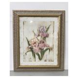 Carol Robinson metallic framed flower print