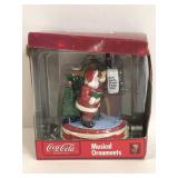 Coca-Cola musical Christmas ornament