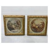Grecian chariot art print pair