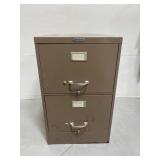 Vintage Steelmaster 2-drawer file cabinet
