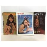 Lot of vintage 1960s Playboy Magazines