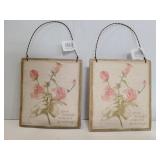 Pair of Primitives by Kathy Grow hangers