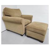 Bassett Furniture arm chair & ottoman