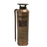 Antique OJ Childs copper & brass fire extinguisher