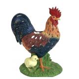 Vintage Partylite rooster & chics tea light holder