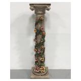 Capidamonte Italian porcelain pedestal stand