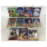 Lot of 11 Disney VHS tapes