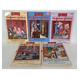 Five The Boxcar Children books vintage