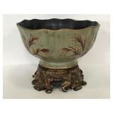 Resin ornate decorative bowl