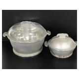 Lot of 2 vintage guardian service pots with lids