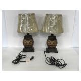Pair of small accent lamps
