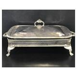 Vintage serving tray with casserole dish