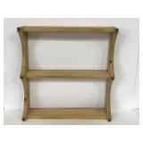 Rustic wood 3 shelf unit