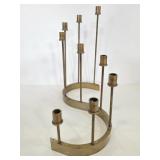 Vintage brass "s" mini candlestick holder