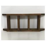 Decorative wood hanging shelf