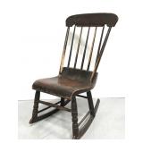 Antique Hitchcock wood rocking chair