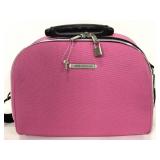 Luca Vergani pink locking travel cosmetics case