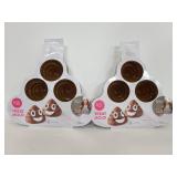 Two new RO poop emoji treet molds by Wilton