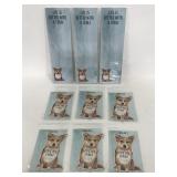 Three corgi magnetic notepads & six corgi magnets